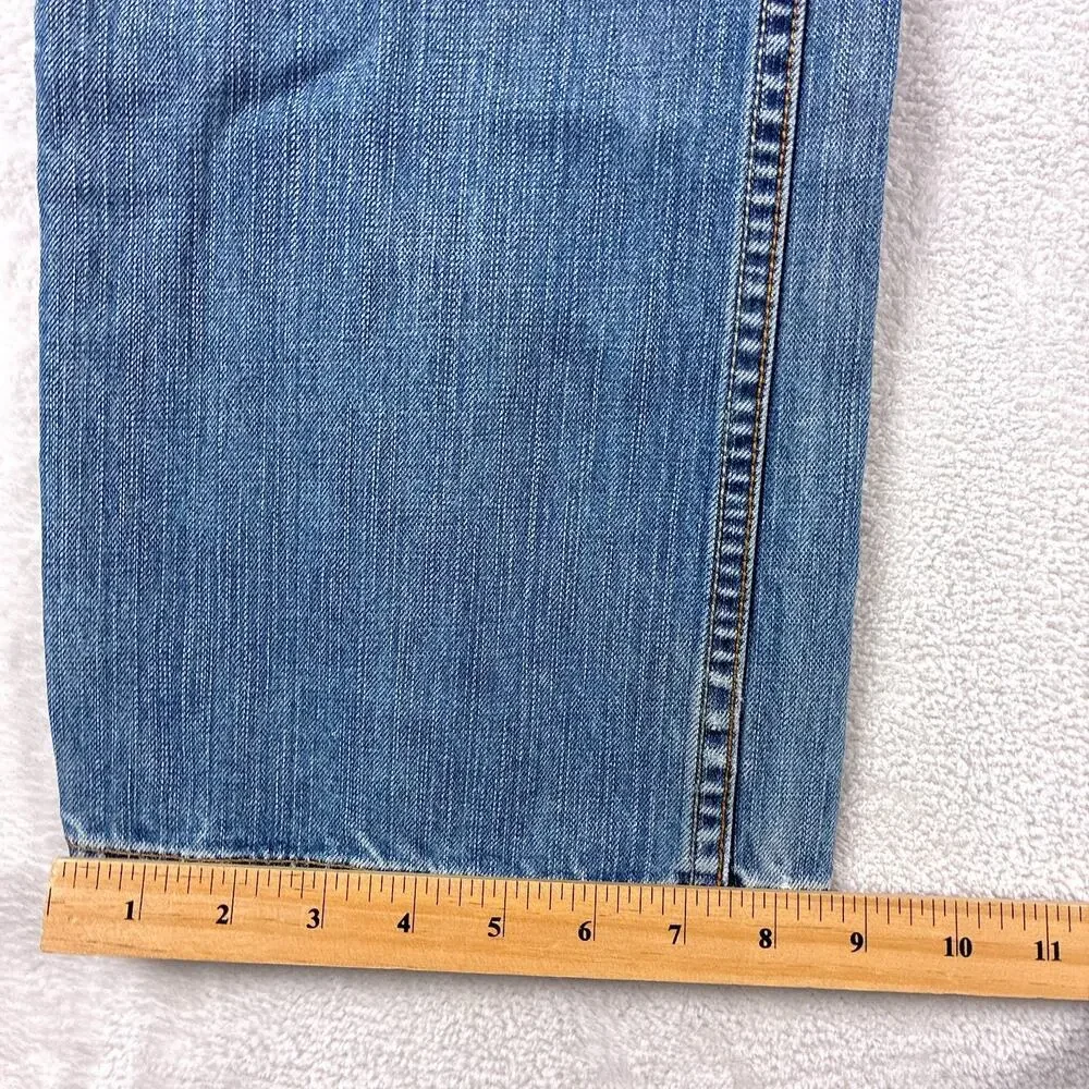 VTG Quiksilver Jeans Mens 34 Quikjean Faded Baggy Skate SoCal Surf Grunge Y2K